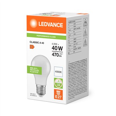 LED CLASSIC A P 4.9W 840 Frosted E27