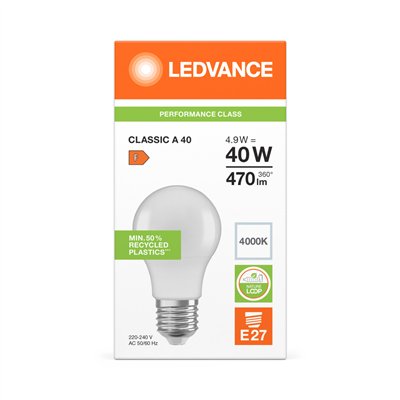 LED CLASSIC A P 4.9W 840 Frosted E27
