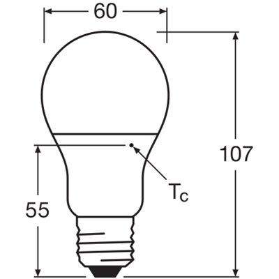 LED CLASSIC A P 4.9W 840 Frosted E27