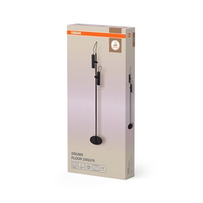 Decor Drums Floor 2XGU10 Black