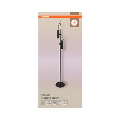 Decor Drums Floor 2XGU10 Black