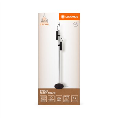 Decor Drums Floor 2XGU10 Black