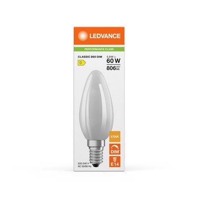 LED CLASSIC B DIM P 5.9W 827 Frosted E14