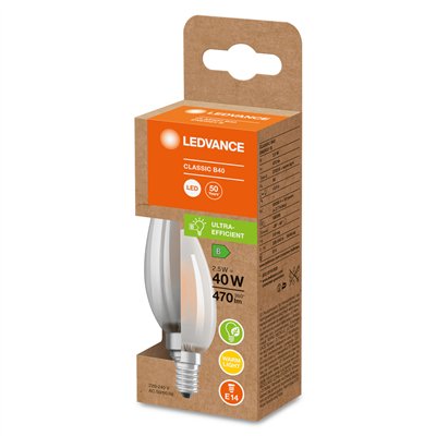 LED CLASSIC B ENERGY EFFICIENCY B S 2.5W 827 Frosted E14