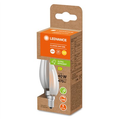 LED CLASSIC B ENERGY EFFICIENCY C DIM S 2.9W 827 Frosted E14