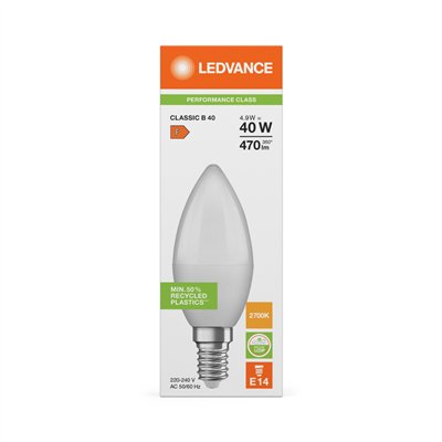 LED CLASSIC B P 4.9W 827 Frosted E14