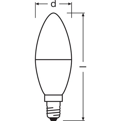 LED CLASSIC B V 7.5W 827 Frosted E14