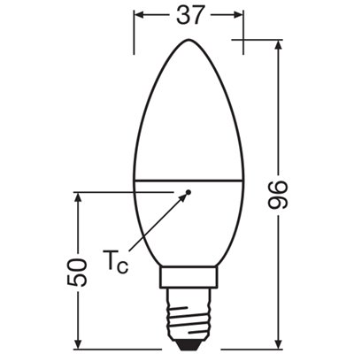 LED CLASSIC B V 40  4.9 W/4000 K E14 