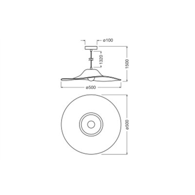 Decor Felt Hat Pendant 1XE27 Dark Gray