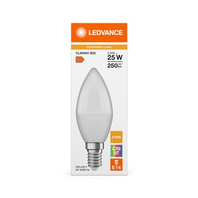 LED CLASSIC LAMPS FROSTED S 2.9W 927 Frosted E14