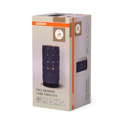 Decor Felt Weaving Tube Table E14 Dark Gray