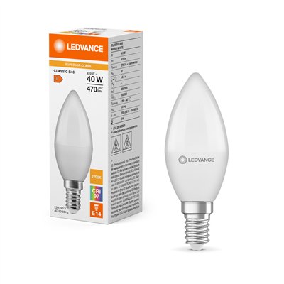 LED CLASSIC LAMPS FROSTED S 4.9W 927 Frosted E14
