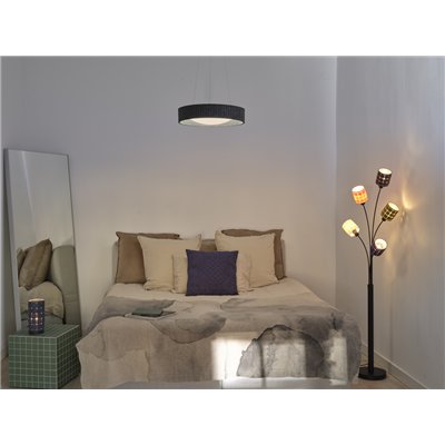 Decor Felt Weaving Tube Table E14 Dark Gray