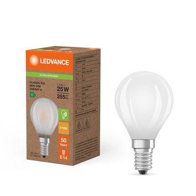 LED CLASSIC P ENERGY EFFICIENCY A S 1.2W 827 Frosted E14