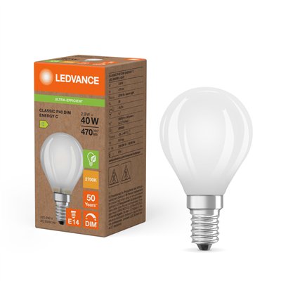 LED CLASSIC P ENERGY EFFICIENCY C DIM S 2.9W 827 Frosted E14