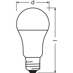 LED VALUE CLASSIC A 100  13 W/2700 K E27 