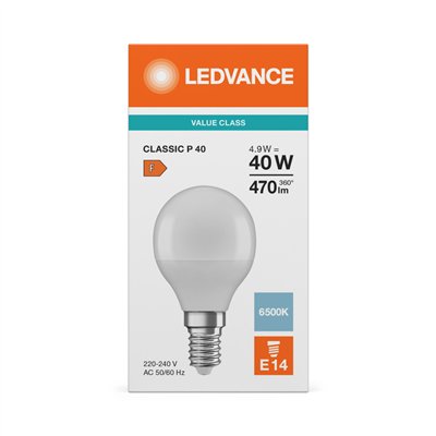 LED CLASSIC P V 4.9W 865 Frosted E14