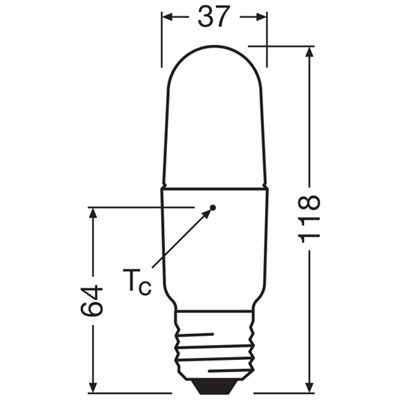 LED CLASSIC STICK P 9.5W 840 Frosted E27