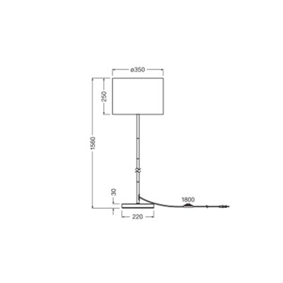 Decor Felt Weaving Cans Standing Floor E27 Dark Gray