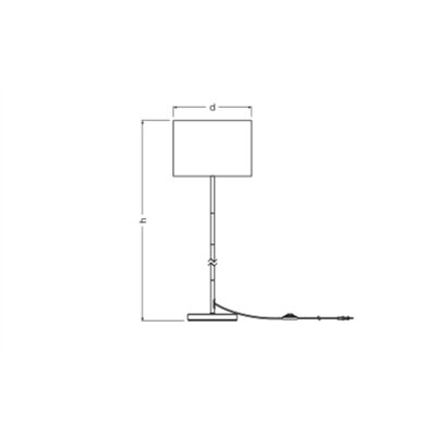 Decor Felt Weaving Cans Standing Floor E27 Dark Gray