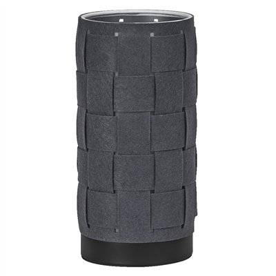 Decor Felt Weaving Tube Table E14 Dark Gray