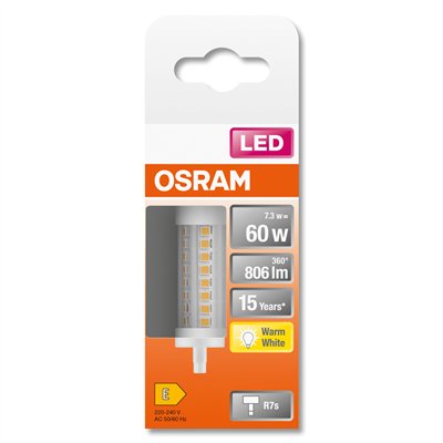 LED LINE R7S 7.3W 827 Clear R7s