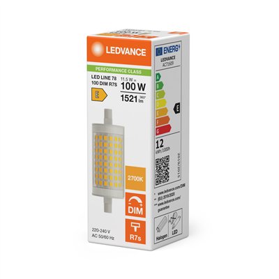 LED LINE R7s DIM P 12W 827 Clear R7s