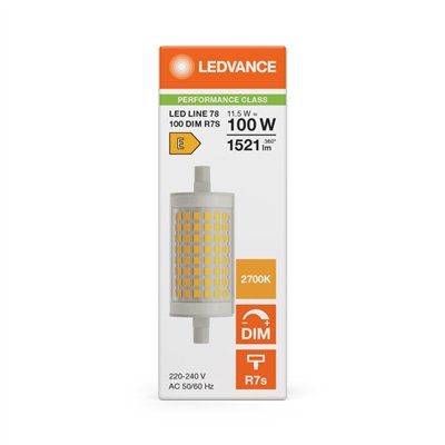 LED LINE R7s DIM P 12W 827 Clear R7s