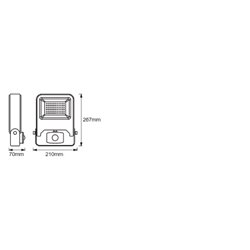 ENDURA® FLOOD Sensor Warm White 50 W 3000 K WT