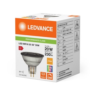 LED MR16 DIM P 3.4W 927 GU5.3 