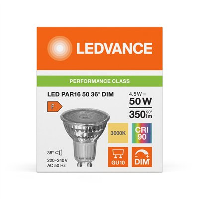 LED PAR16 DIM P 4.5W 930 GU10