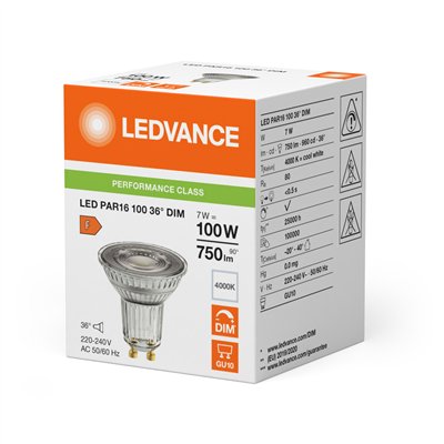 LED PAR16 DIM P 7W 840 GU10