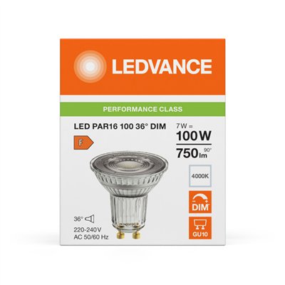 LED PAR16 DIM P 7W 840 GU10
