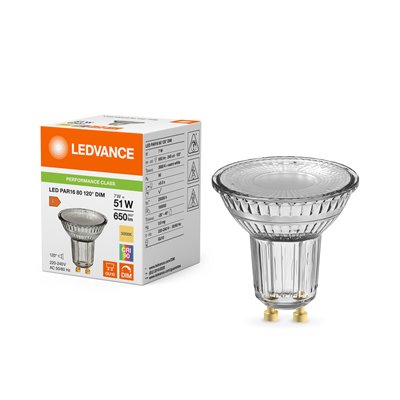 LED PAR16 DIM P 7W 930 GU10