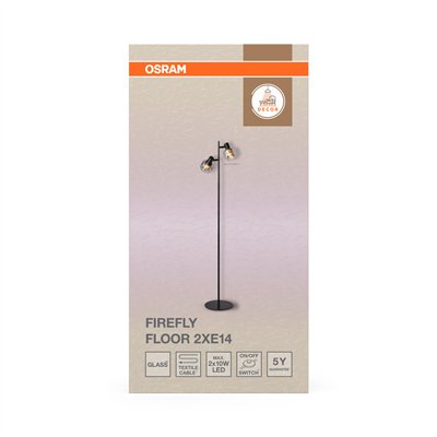Decor Firefly Floor 2xE14 Black