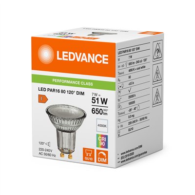 LED PAR16 DIM P 7W 940 GU10