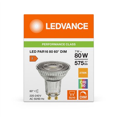 LED PAR16 DIM P 7W 927 GU10