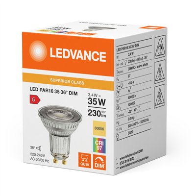 LED PAR16 DIM S 3.4W 930 GU10