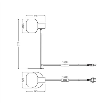 Decor Firefly Table E14 Black