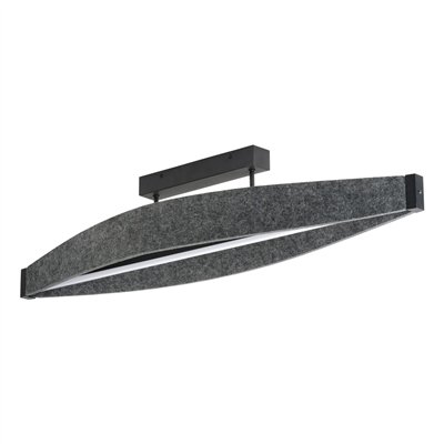 Decor Flat Felt Ceiling 23W 830 Dark Grey