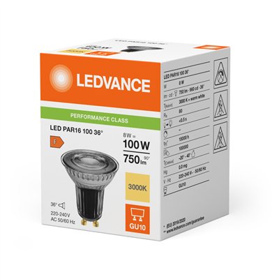 LED PAR16 P 8W 830 GU10