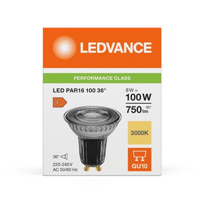 LED PAR16 P 8W 830 GU10