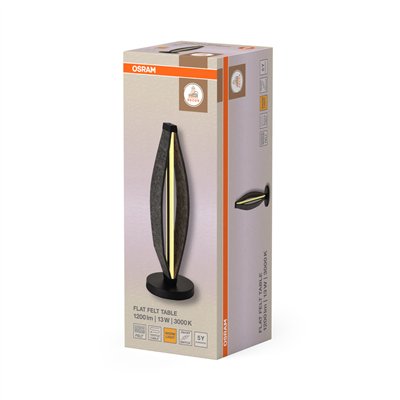 Decor Flat Felt Table 13W 830 Dark Grey