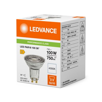 LED PAR16 P 7W 840 GU10