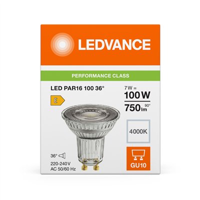 LED PAR16 P 7W 840 GU10