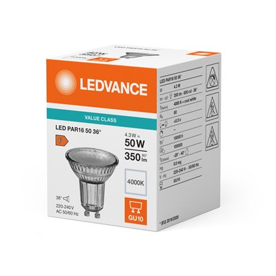 LED PAR16 V 4.3W 840 GU10