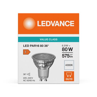 LED PAR16 V 6.9W 840 GU10