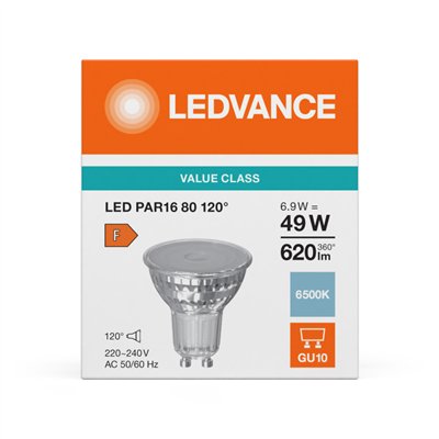 LED PAR16 V 6.9W 865 GU10