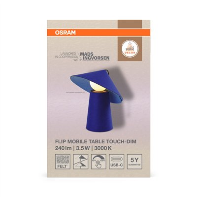 Decor Flip Mobile Table 3.5.W Touch DIM Blue