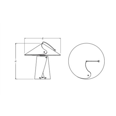 Decor Flip Mobile Table 3.5.W Touch DIM Blue